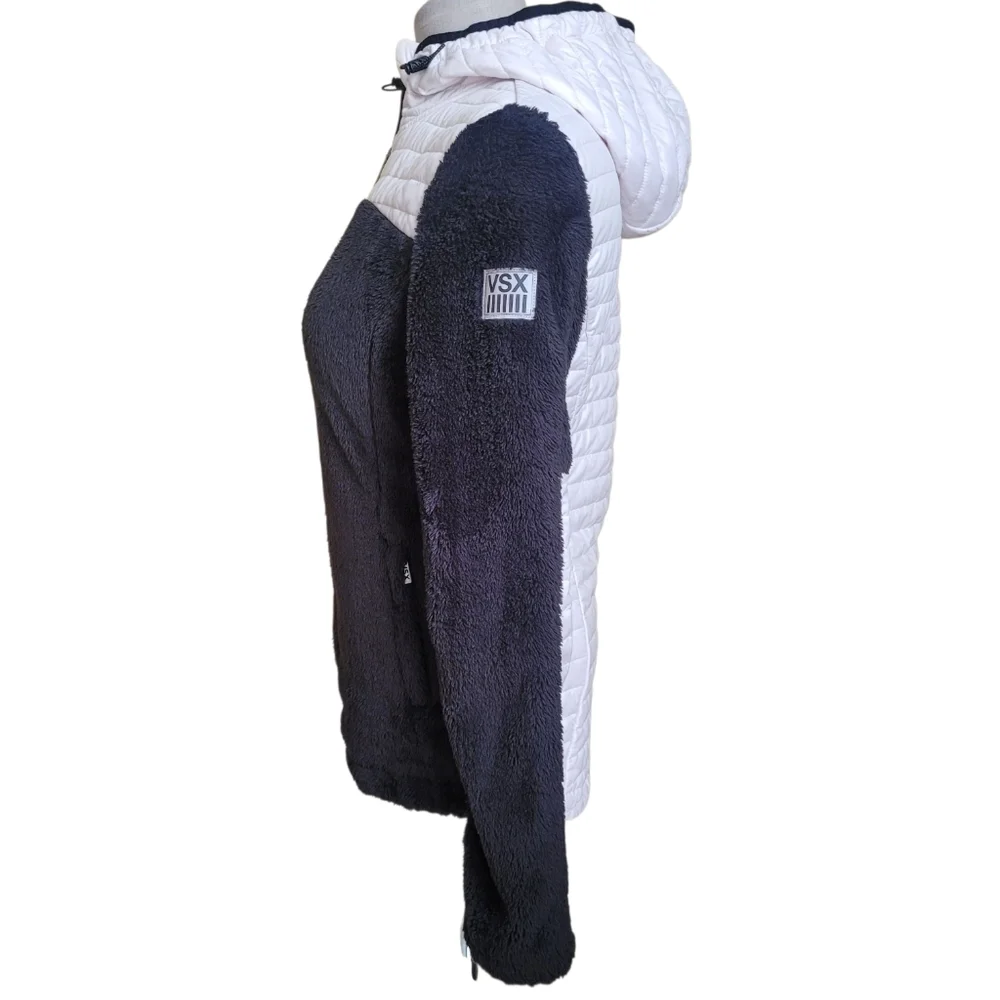 Victoria's Secret VSX Black and White Sport Jacket Hooded XS - Picture 5 of 14